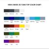 tank top color chart - Beastars Shop